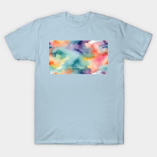 Whimsical Sky Symphony: Radiant Watercolor Bliss T-Shirt